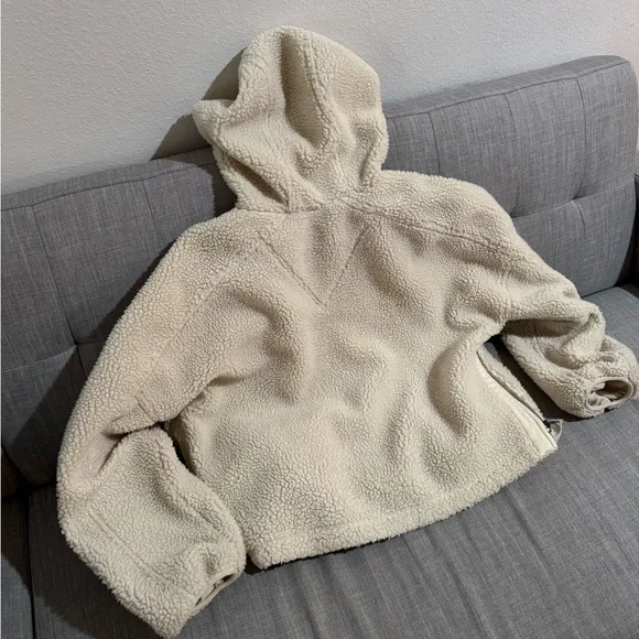 FREE PEOPLE hooded Sherpa jacket